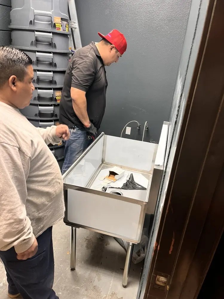 Commercial plumbing and sink installation in Edgehill